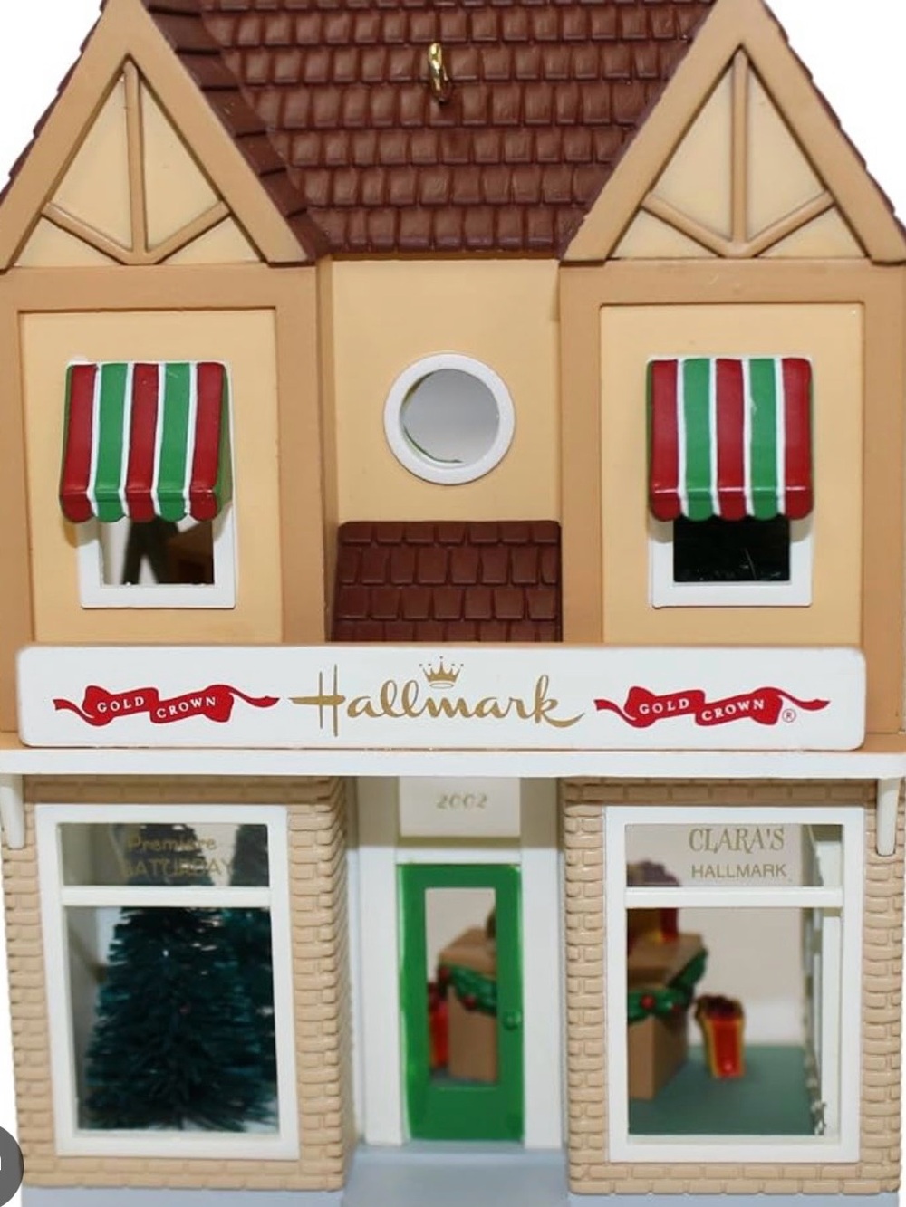 2002 Clara’s Hallmark Store Home Holiday Miniature Shop Ornament